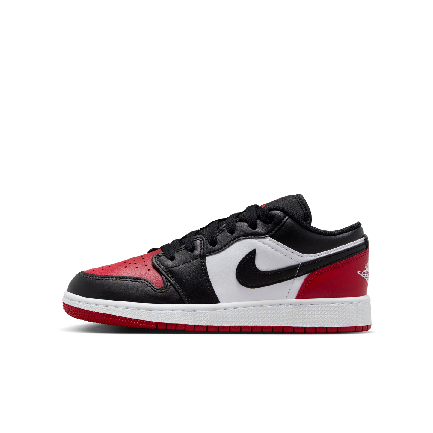 Jordan 1 Low Bred Toe 2.0 Grade School