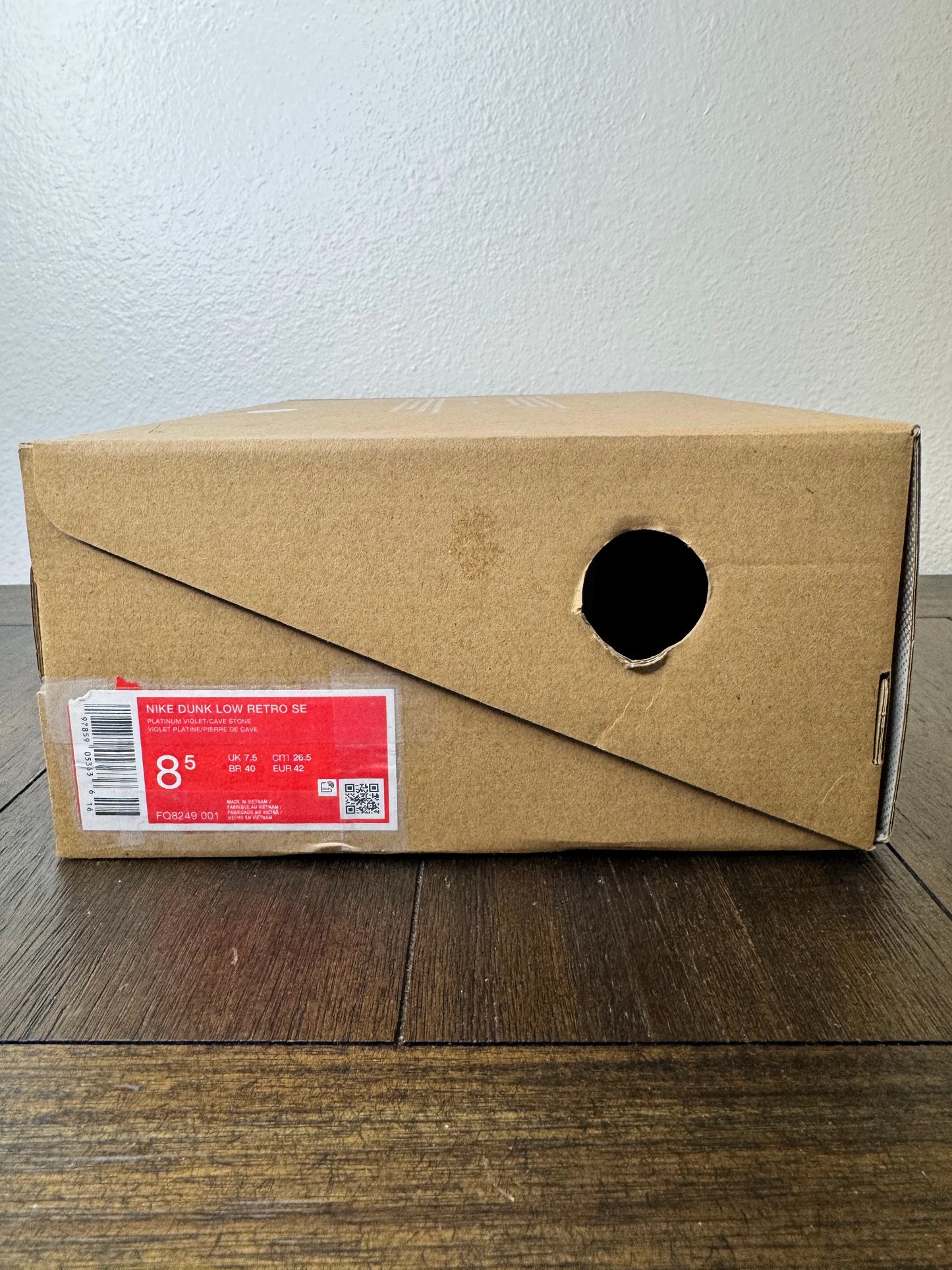 Nike Dunk Low SE Violet Cave Stone Size 8.5 Men's FQ8249-001