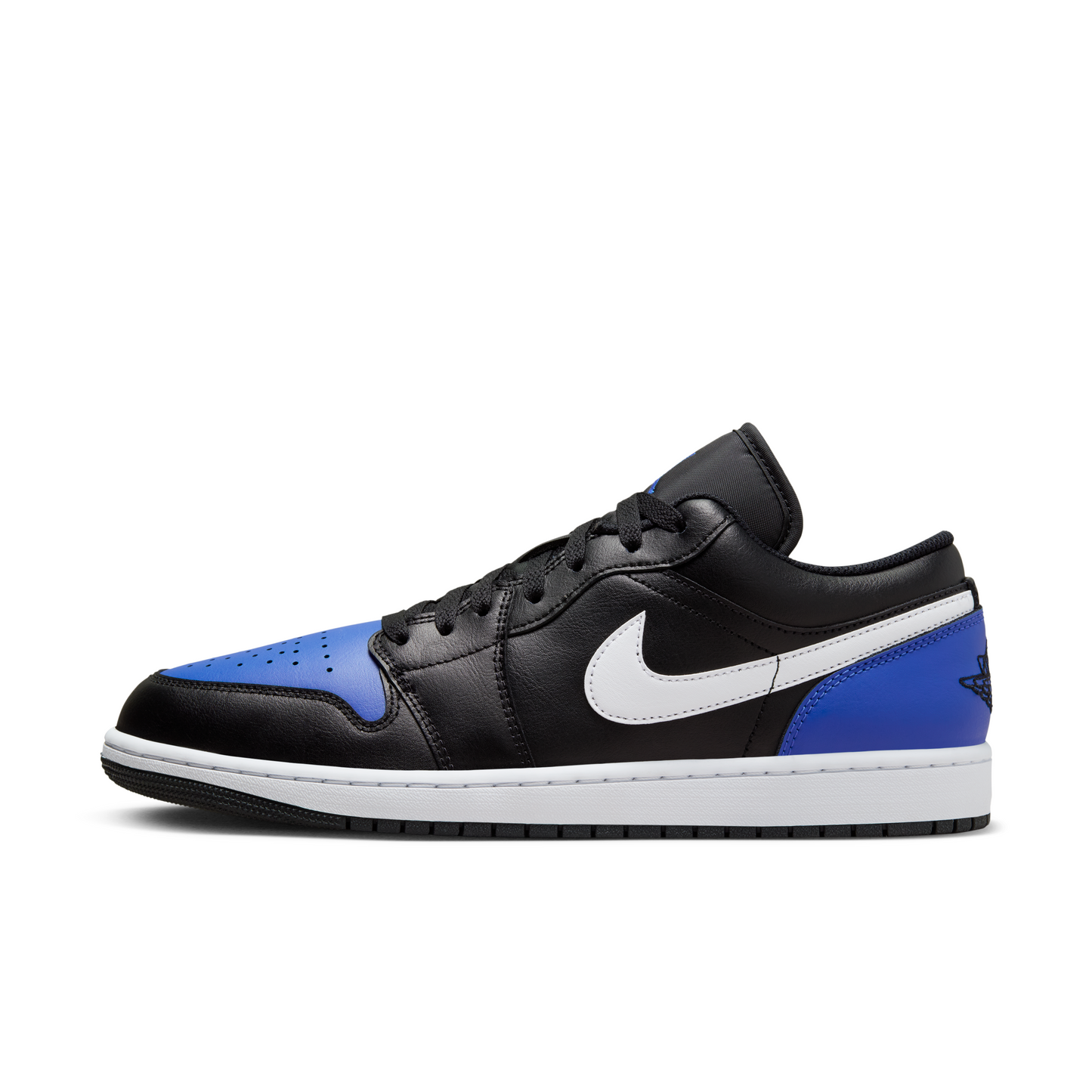 Jordan 1 Low Black Royal Toe Men's
