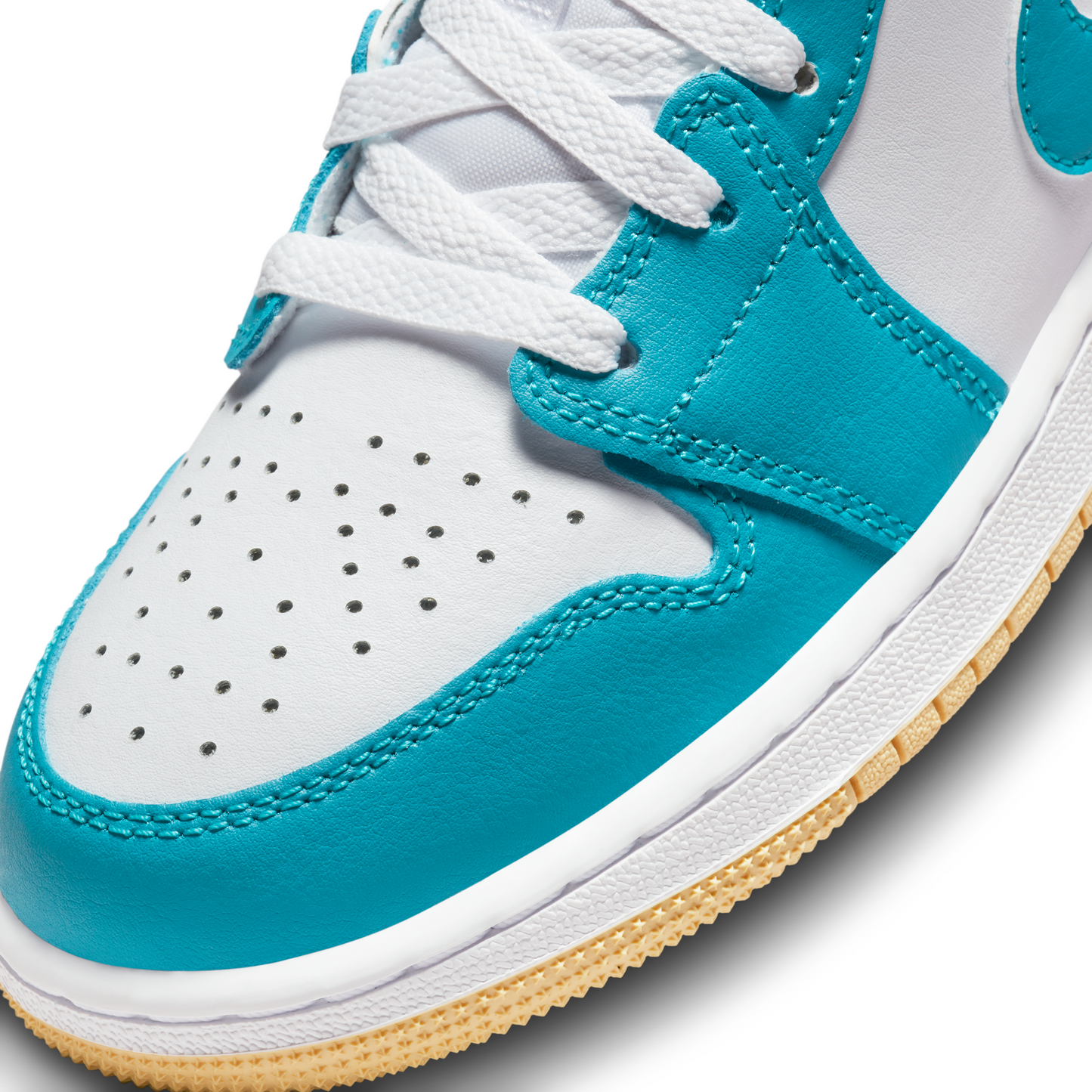 Jordan 1 Mid Aquatone Grade School