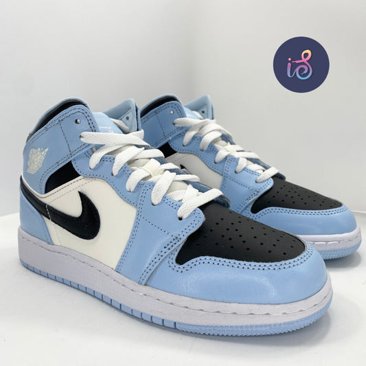 Air Jordan 1 Mid Ice Blue Grade School