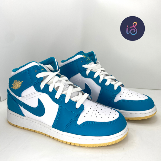 Jordan 1 Mid Aquatone Grade School