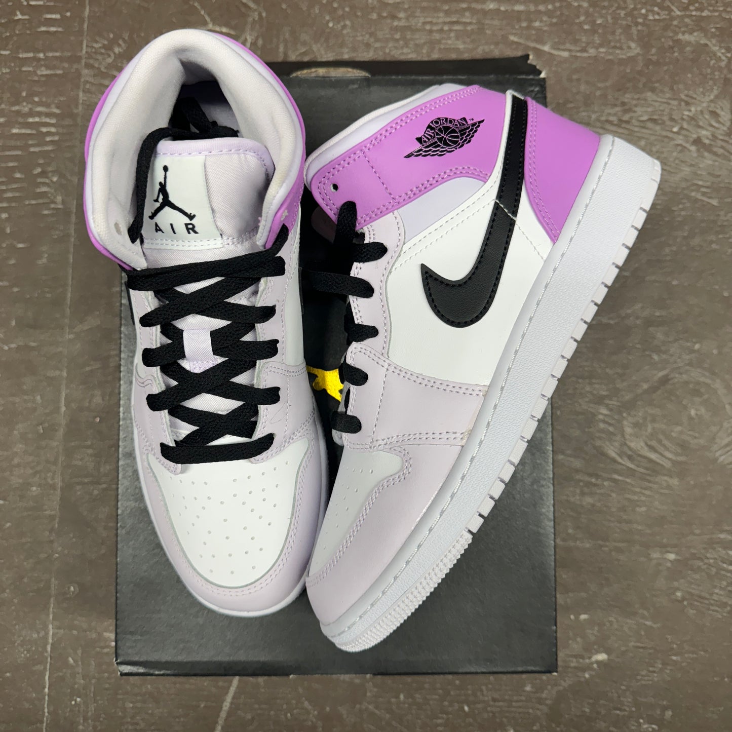 Air Jordan 1 Mid Barely Grape - Size 6.5Y