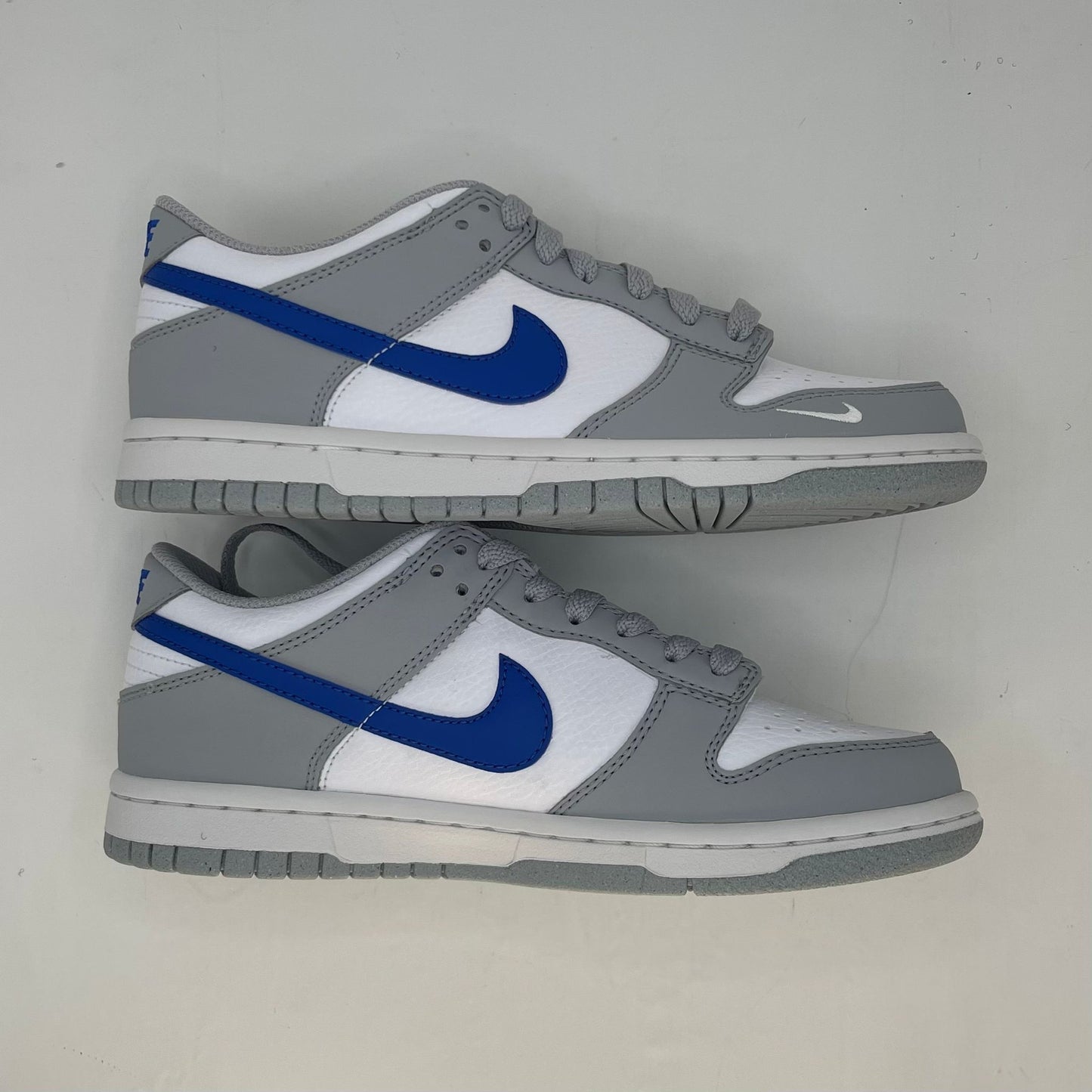 Dunk Low Mini Swoosh Wolf Grey Game Royal Grade School