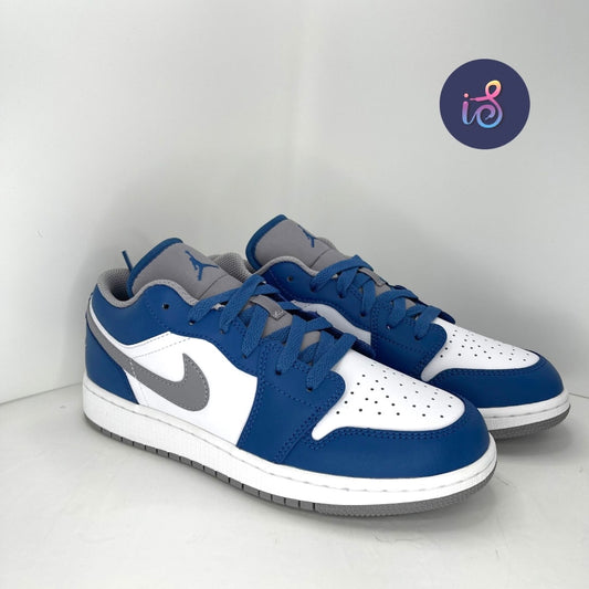 Air Jordan 1 Low True Blue Grade School