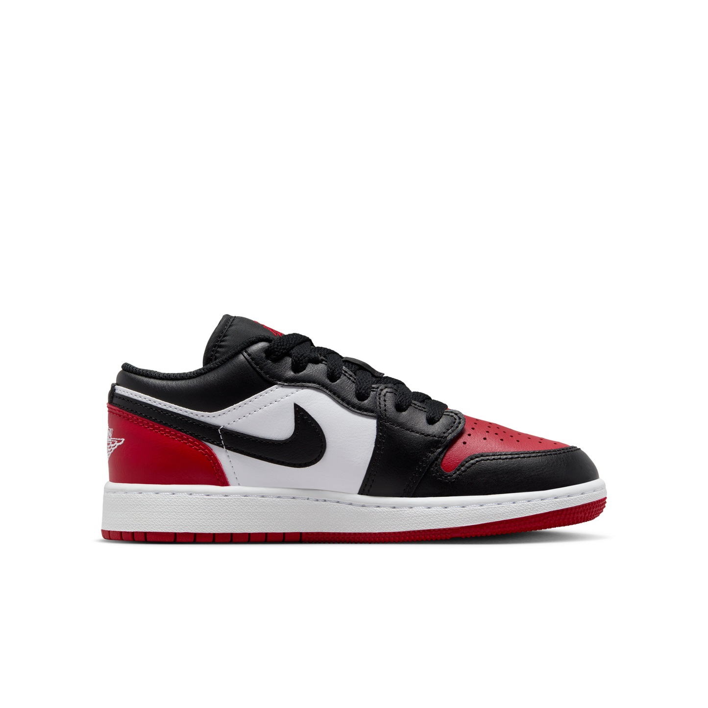 Jordan 1 Low Bred Toe 2.0 Grade School