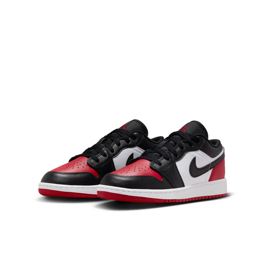 Jordan 1 Low Bred Toe 2.0 Grade School