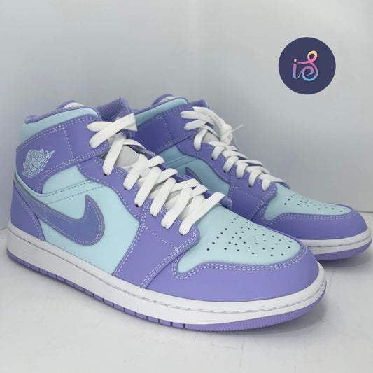 Jordan 1 Mid Purple Aqua MENS