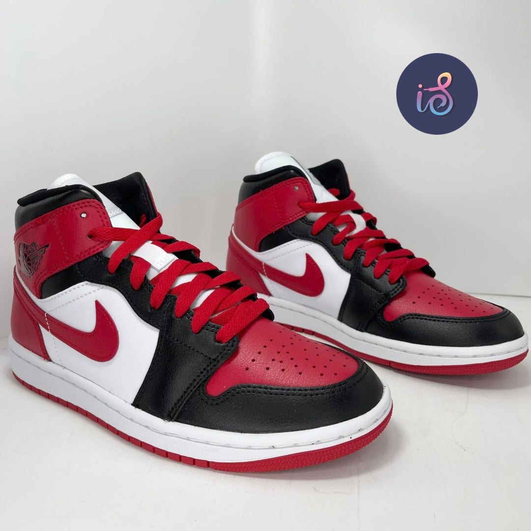 Air Jordan 1 Mid Alternate Bred Toe WMNS