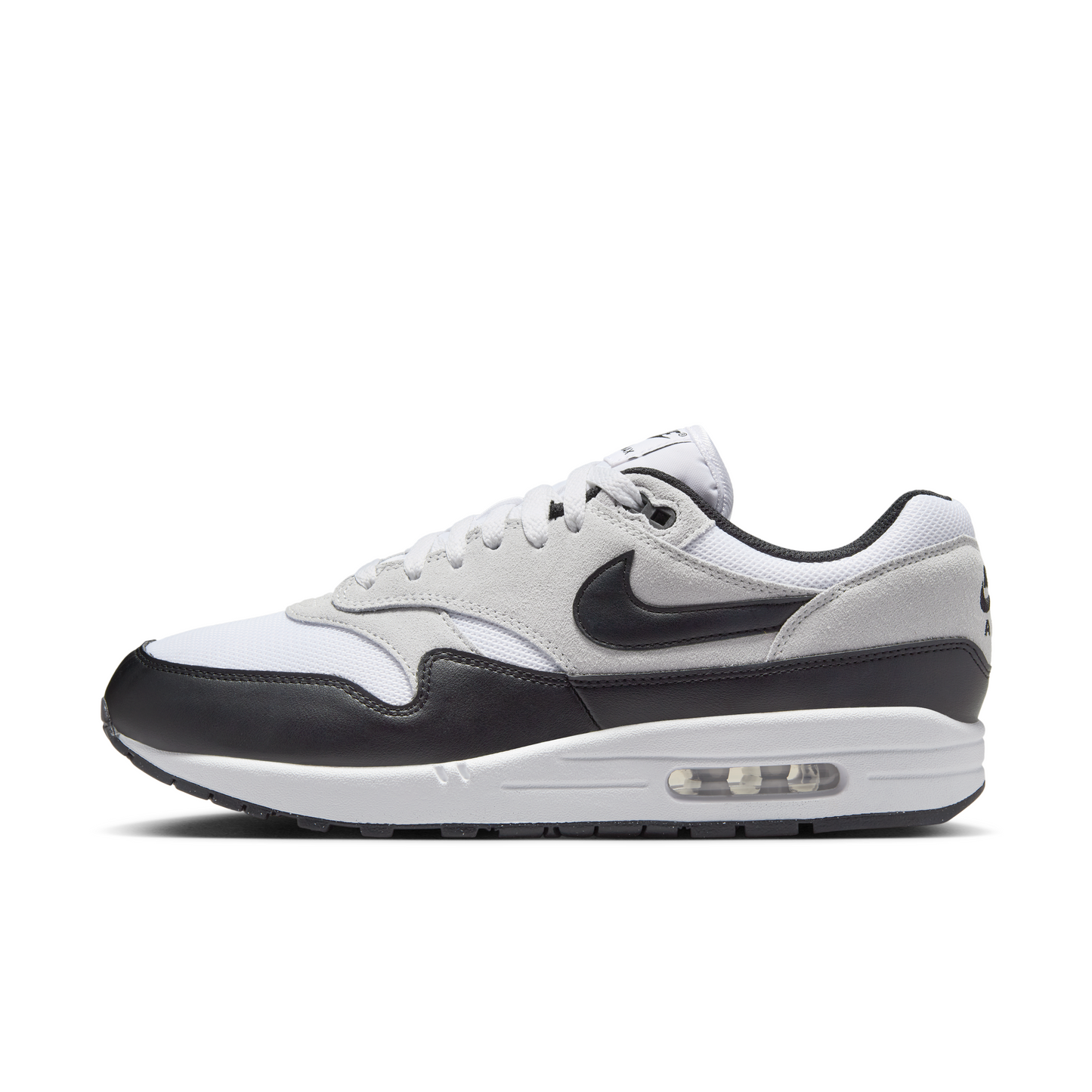 Air Max 1 Essential White Pure Platinum Black Men's