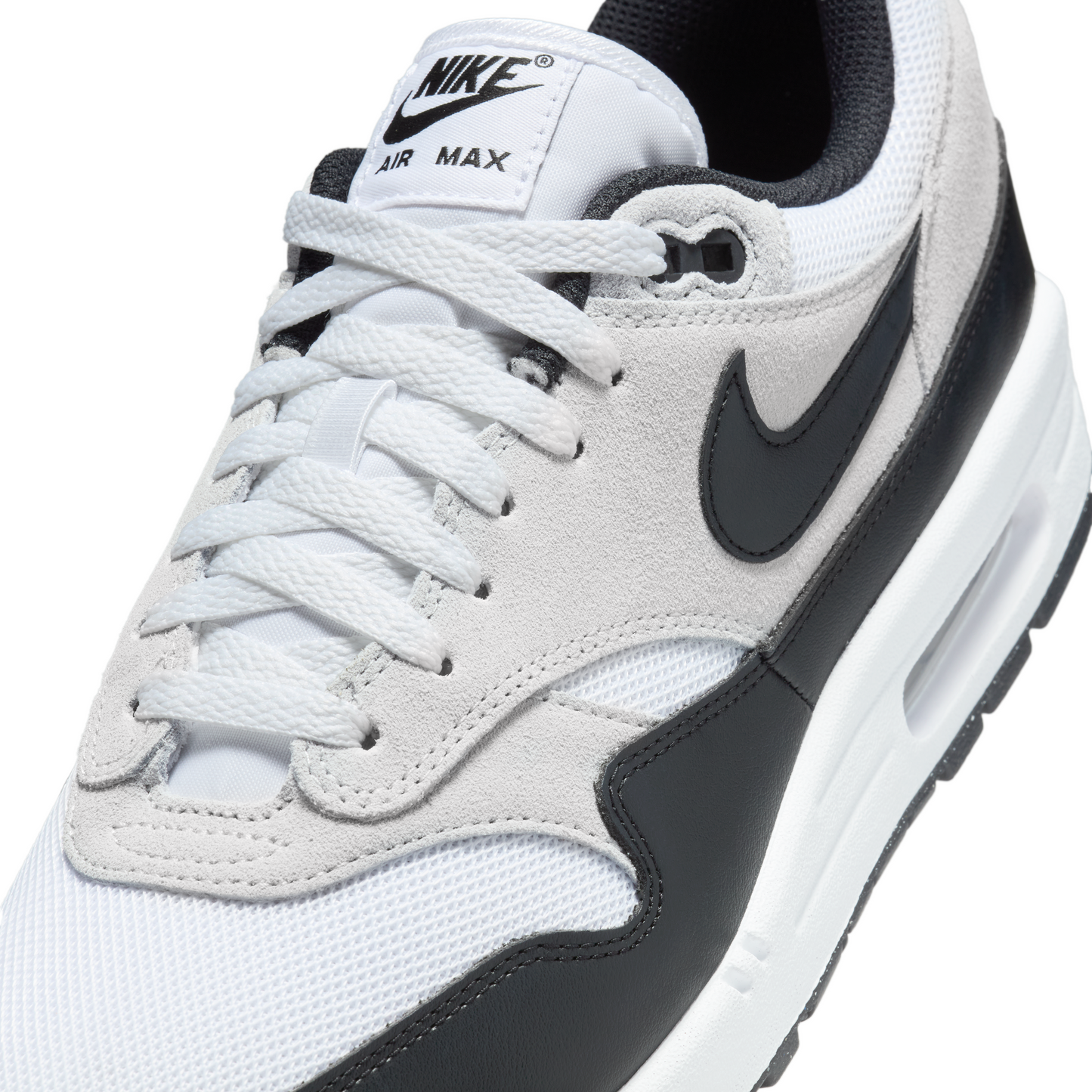 Air Max 1 Essential White Pure Platinum Black Men's
