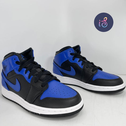 Air Jordan 1 Mid Hyper Royal Grade School