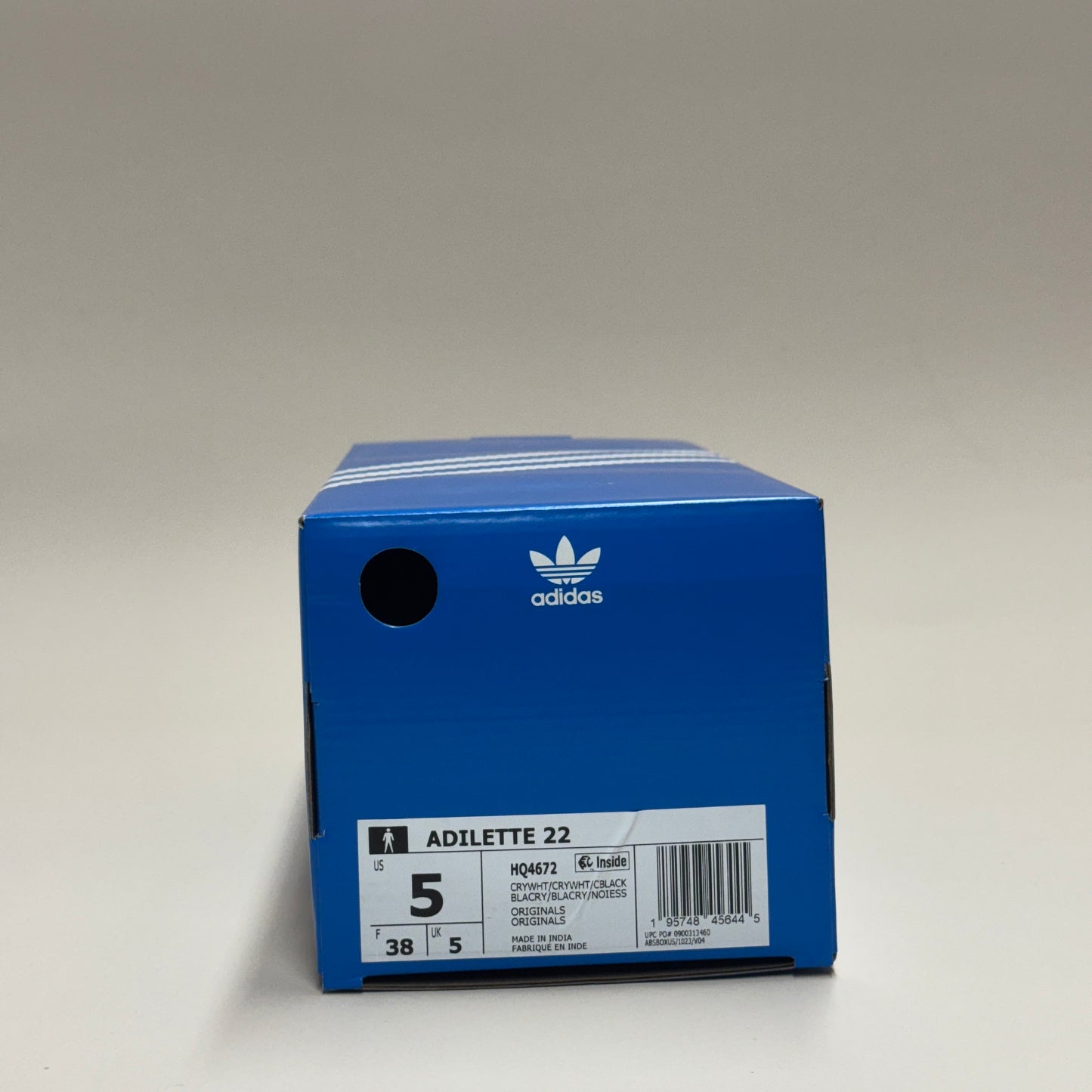 adidas Adilette 22 White - Size 5M