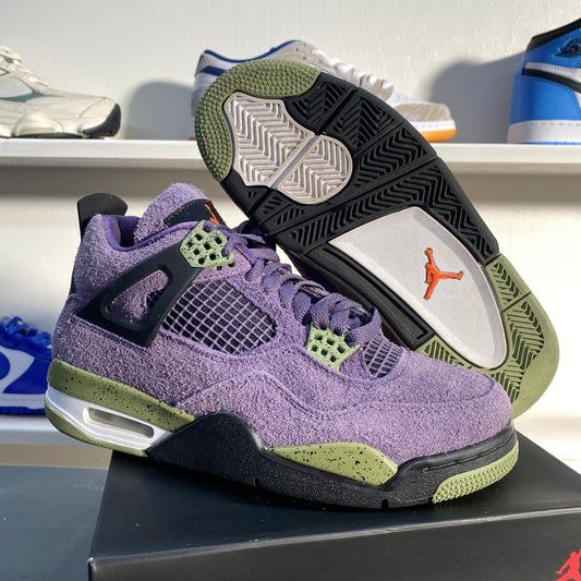 Pre-Owned Jordan 4 Retro Canyon Purple Women's Size 7.5 AQ9129-500
