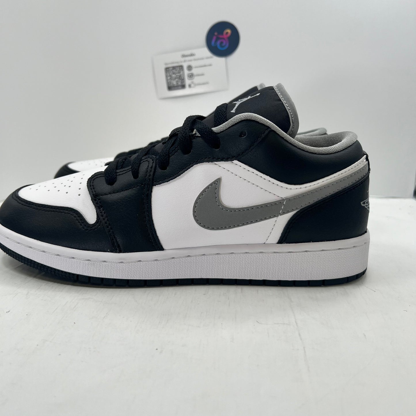 Jordan 1 Low Black Grey White GS