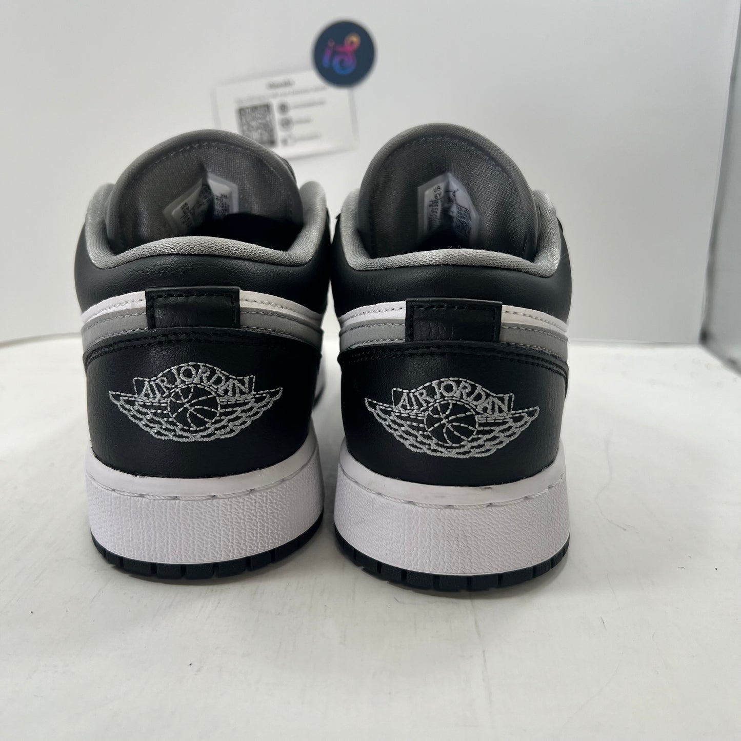 Jordan 1 Low Black Grey White GS