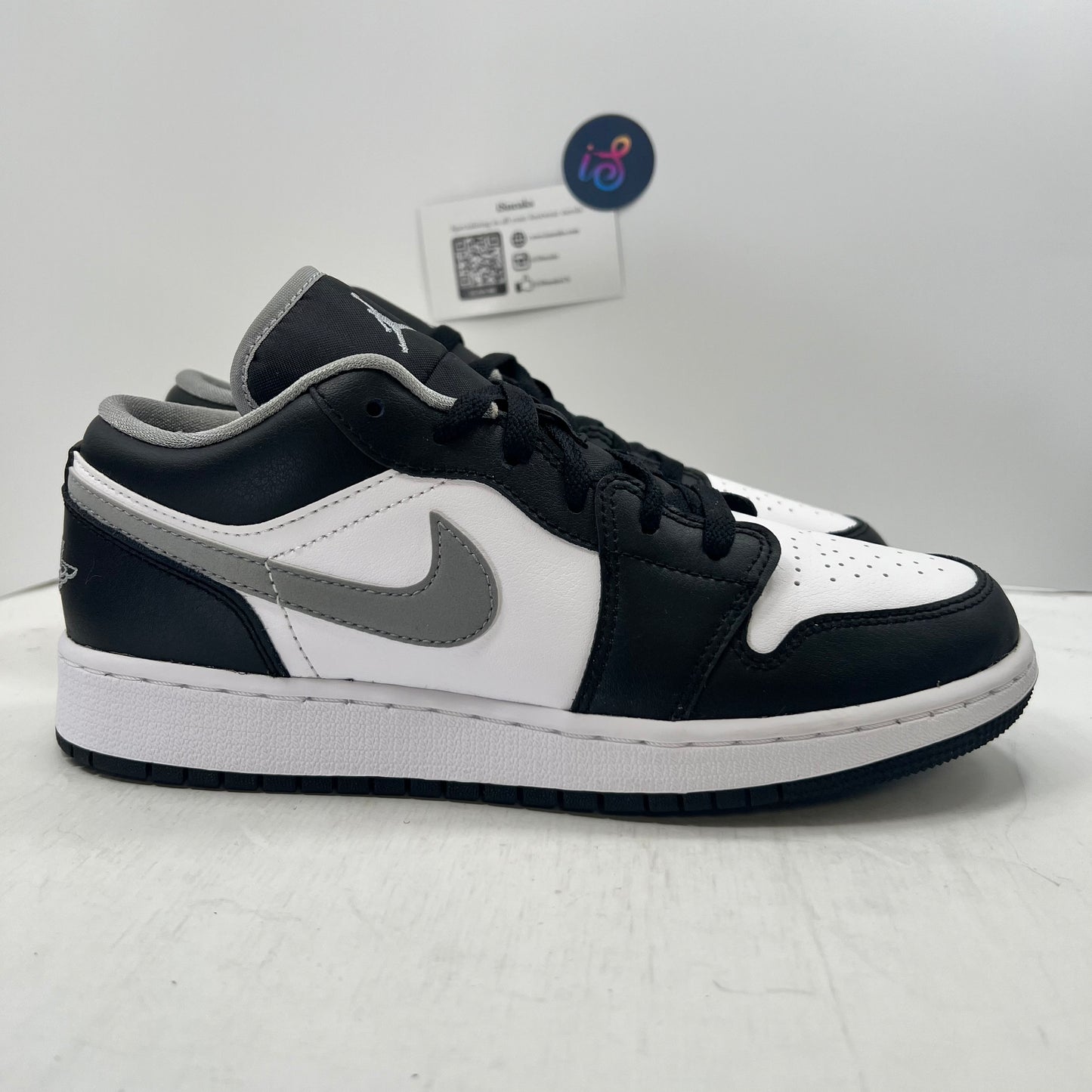 Jordan 1 Low Black Grey White GS