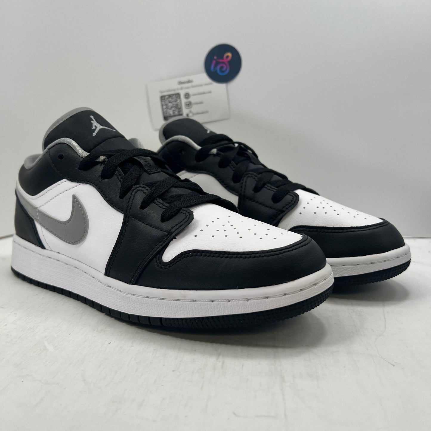 Jordan 1 Low Black Grey White GS