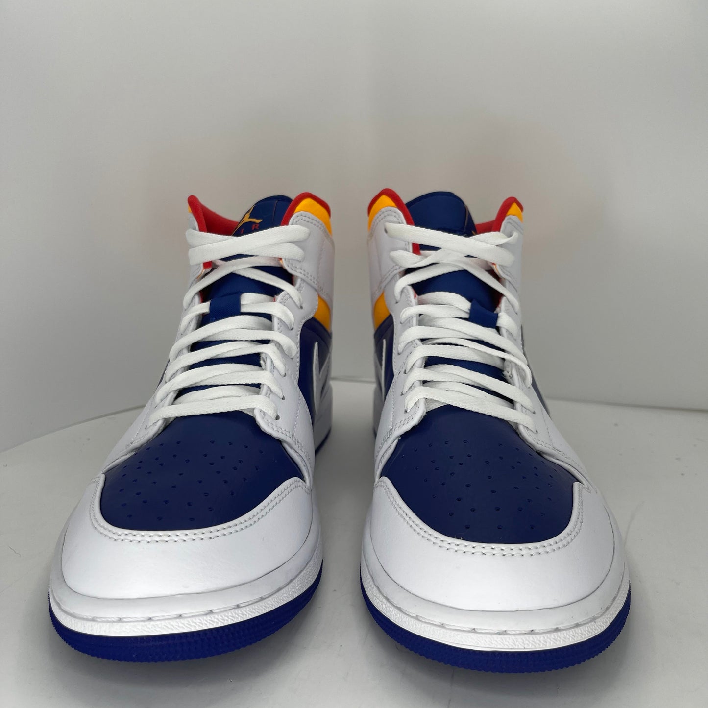 Jordan 1 Mid Royal Blue Laser Orange MENS