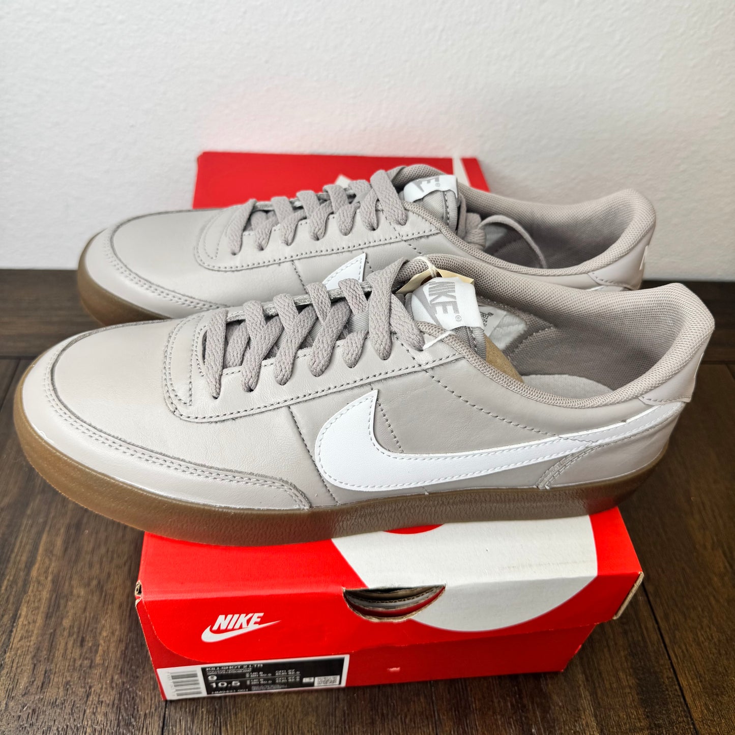 Nike Killshot 2 Leather College Grey Size 9 Men's HM9431-001 Brand New