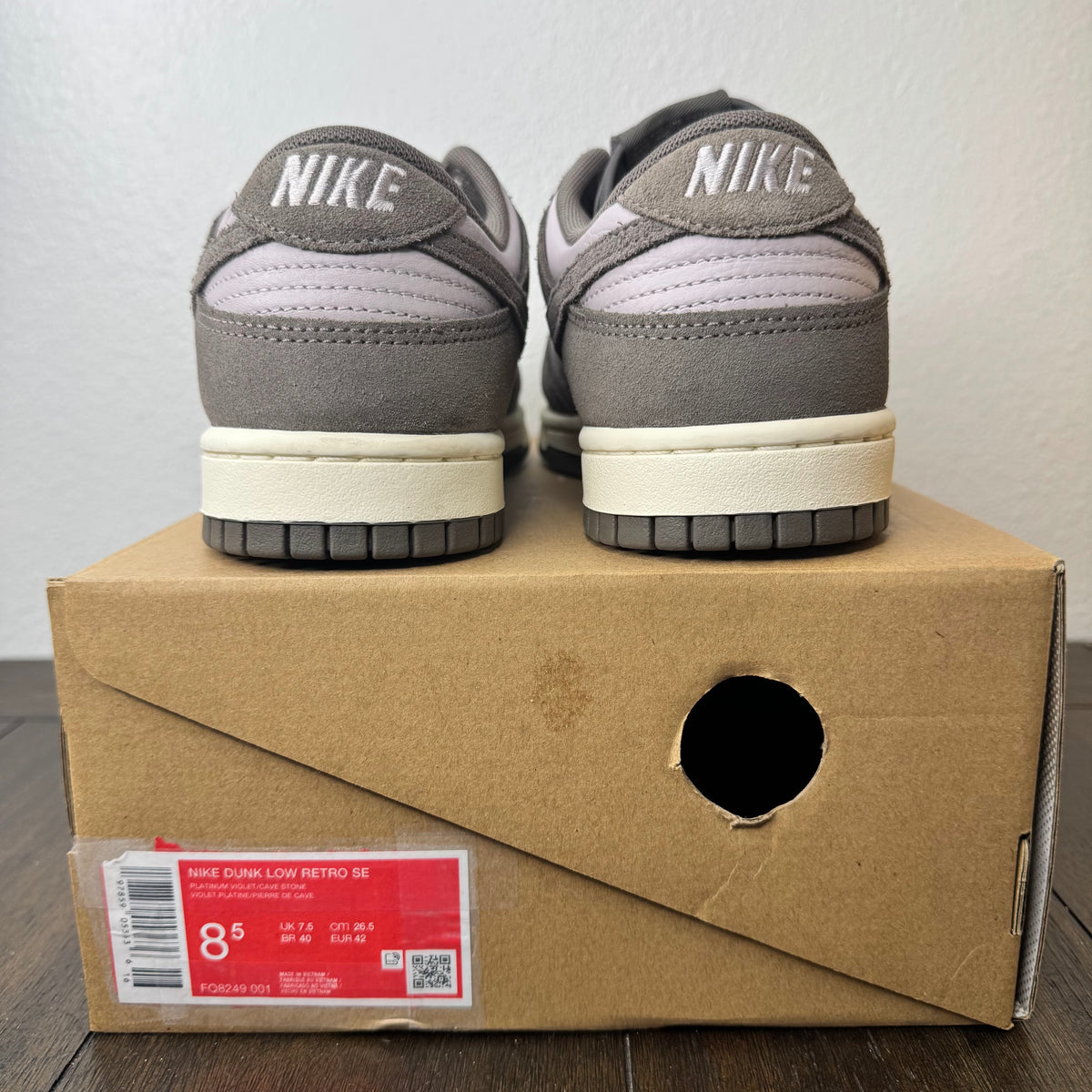 Nike Dunk Low SE Violet Cave Stone Size 8.5 Men's FQ8249-001