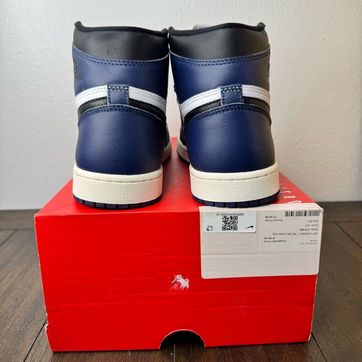 Jordan 1 Retro High Midnight Navy Size 9.5 DZ5485 401 Brand New