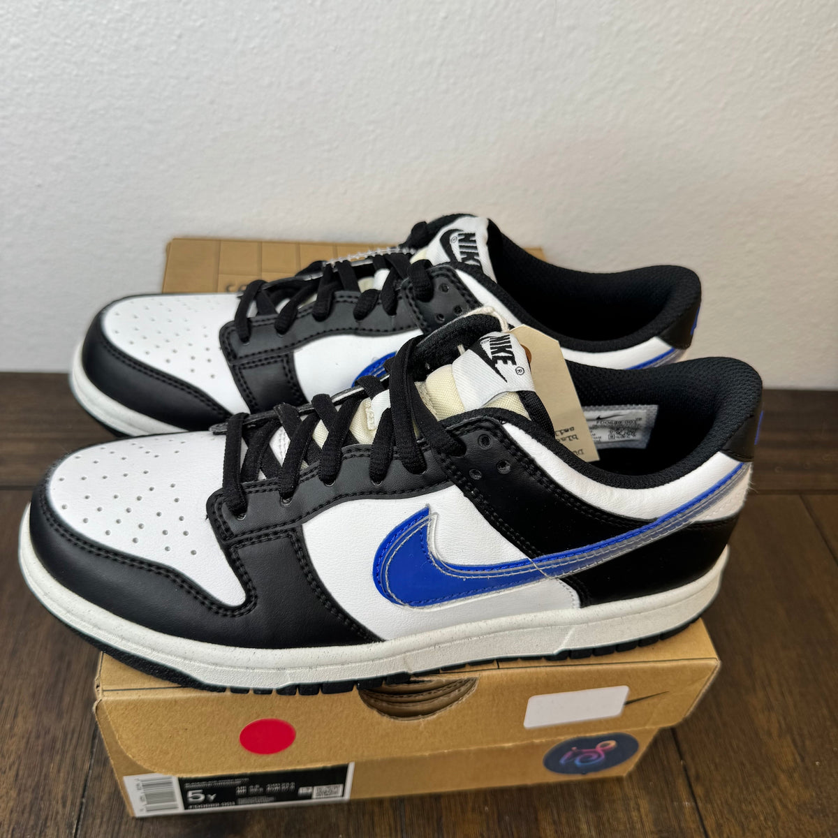 Nike Dunk Low Next Nature TPU Swoosh Size 5Y GS FD0689 001 Brand New