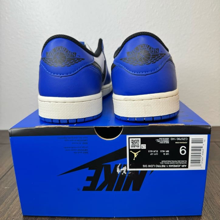 Jordan 1 Retro Low OG Game Royal Size 9 Men's CZ0790 140 Brand New