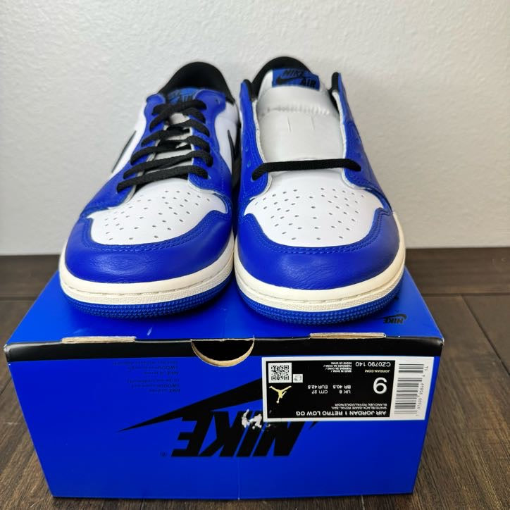 Jordan 1 Retro Low OG Game Royal Size 9 Men's CZ0790 140 Brand New