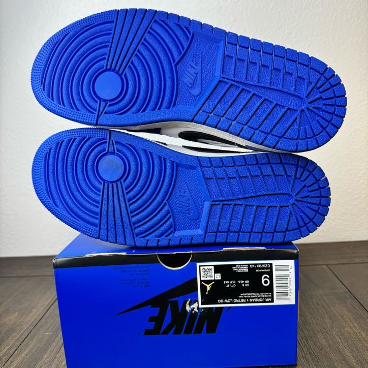 Jordan 1 Retro Low OG Game Royal Size 9 Men's CZ0790 140 Brand New