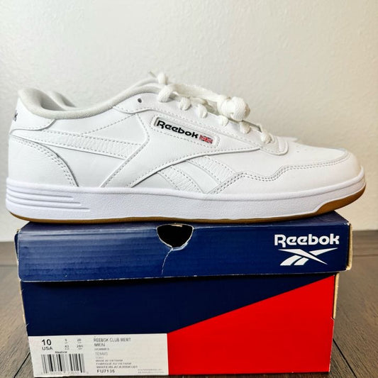 Reebok Club MEMT White Gum Size 10 FU7135 Brand New