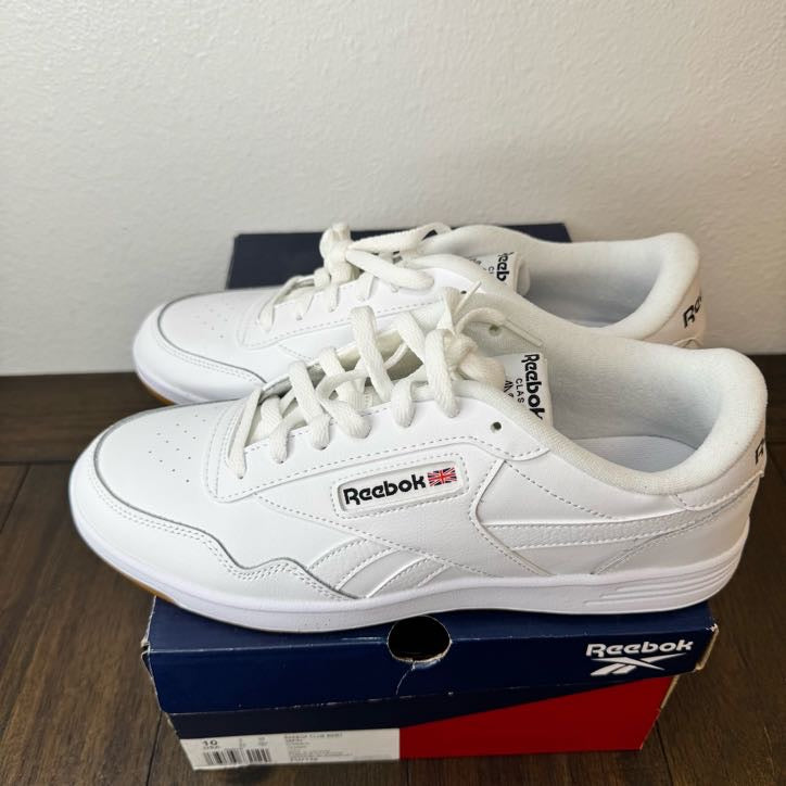 Reebok Club MEMT White Gum Size 10 FU7135 Brand New