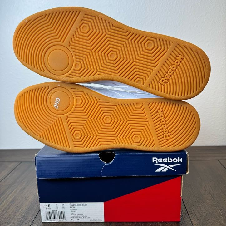 Reebok Club MEMT White Gum Size 10 FU7135 Brand New