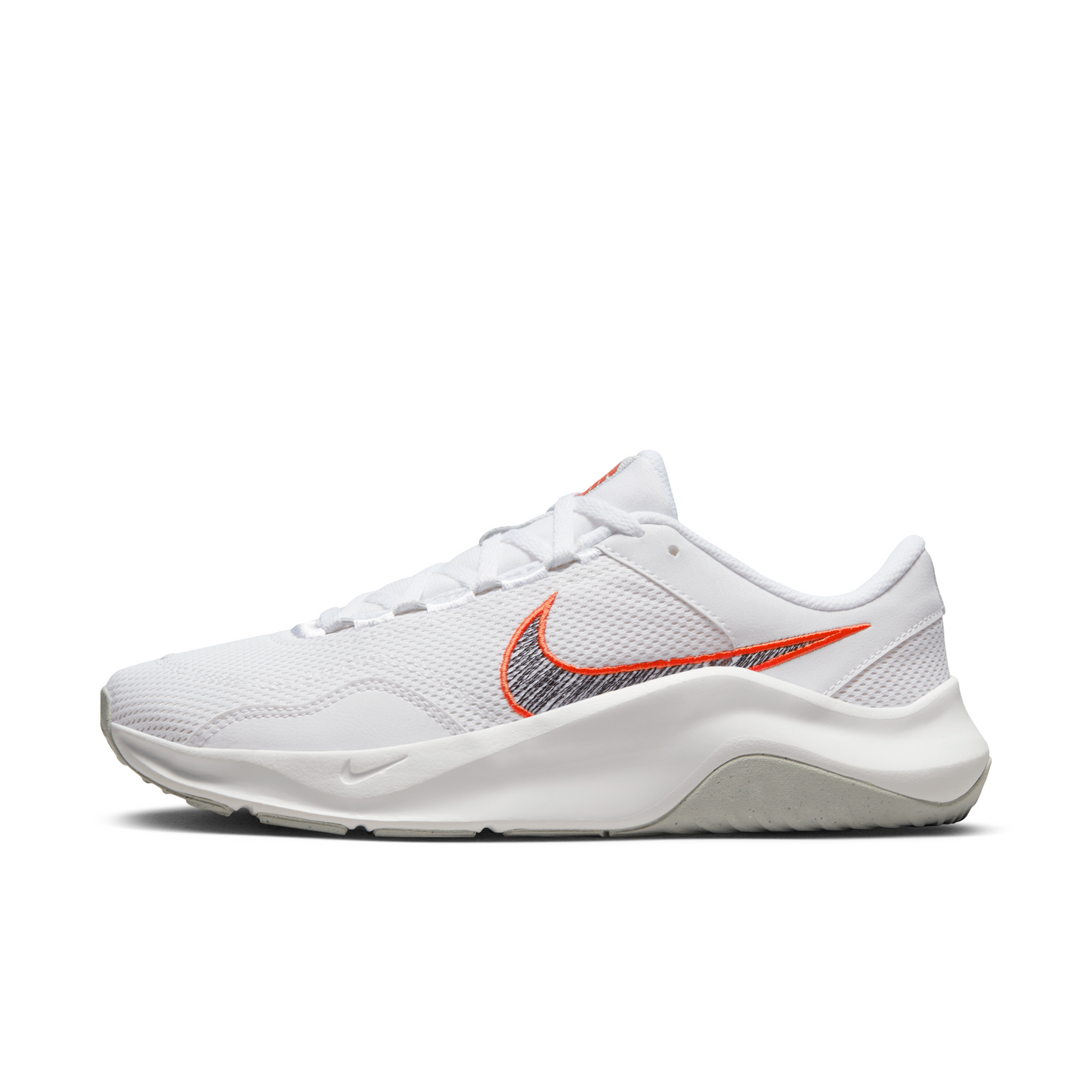 Legend Essential 3 White Red Swoosh Women's