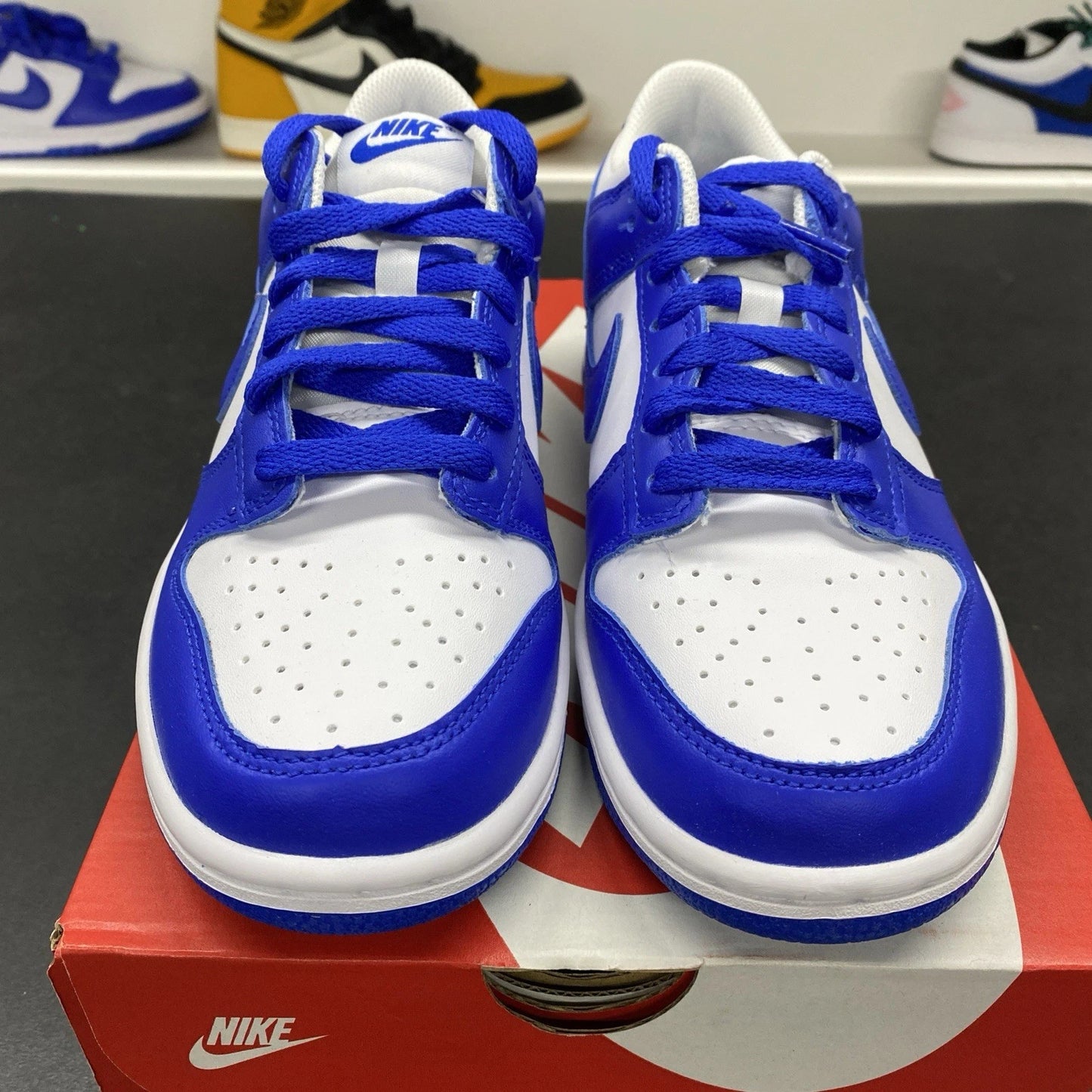 Nike Dunk Low Youth Size 5.5Y (7 womens) Kentucky Hyper Royal Blue Sneakers