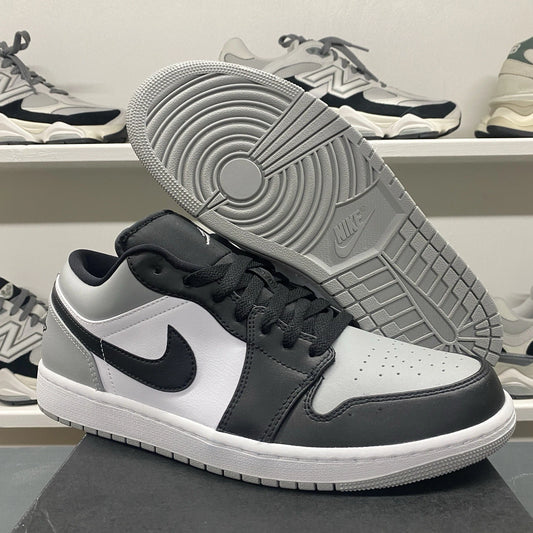 Air Jordan 1 Low Shadow Toe Size 10.5 Black White Grey Gray 553558 052