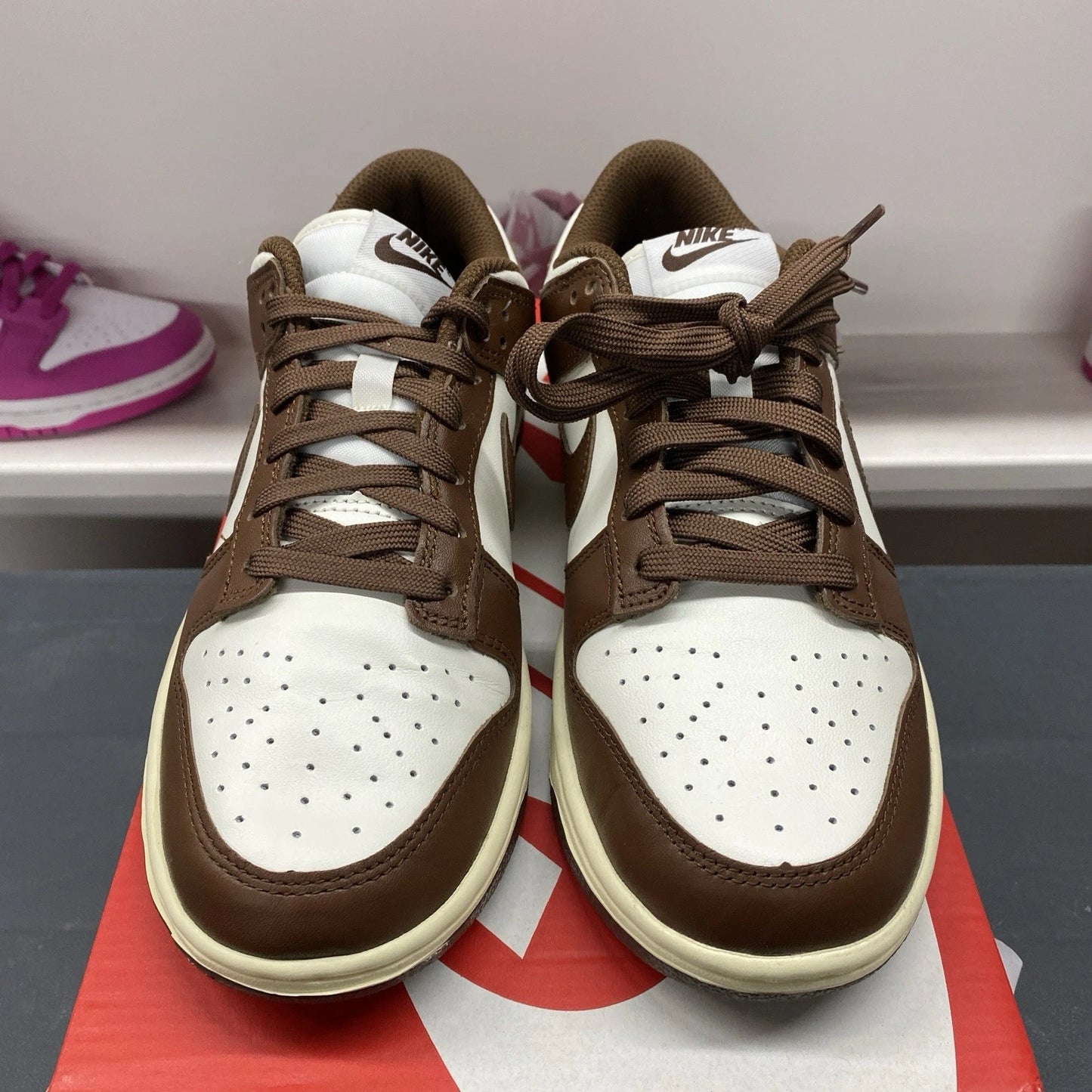 Nike Dunk Low Retro Cacao Wow Mocha Brown White DD1503-124 Women's Size 8W/6.5M