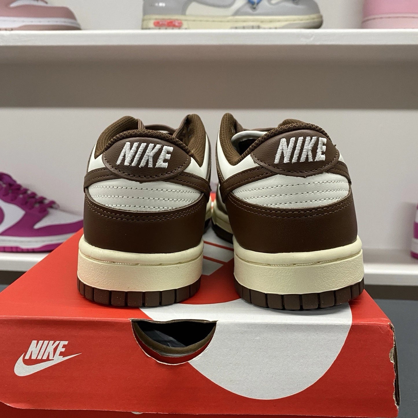 Nike Dunk Low Retro Cacao Wow Mocha Brown White DD1503-124 Women's Size 8W/6.5M