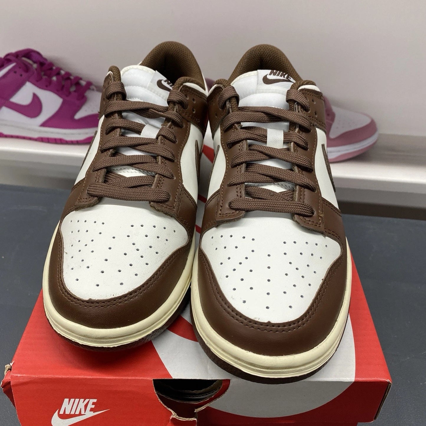 Nike Dunk Low Retro Cacao Wow Mocha Brown White DD1503-124 Women's Size 8W/6.5M