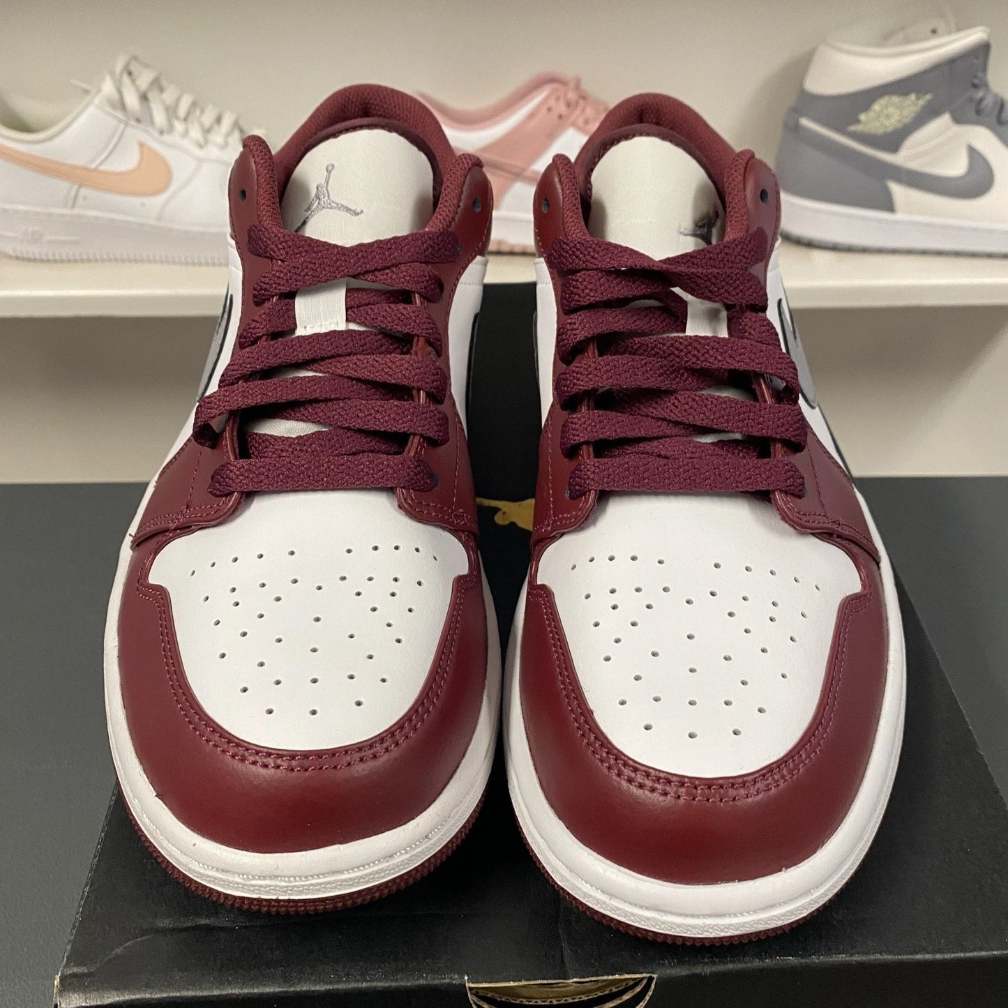 Air Jordan 1 Low White Bordeaux Size 10