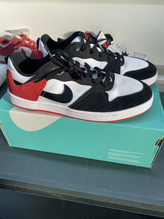 Brand New Nike Alleyoop SB White University Red Size 8 Men's CJ0882 102