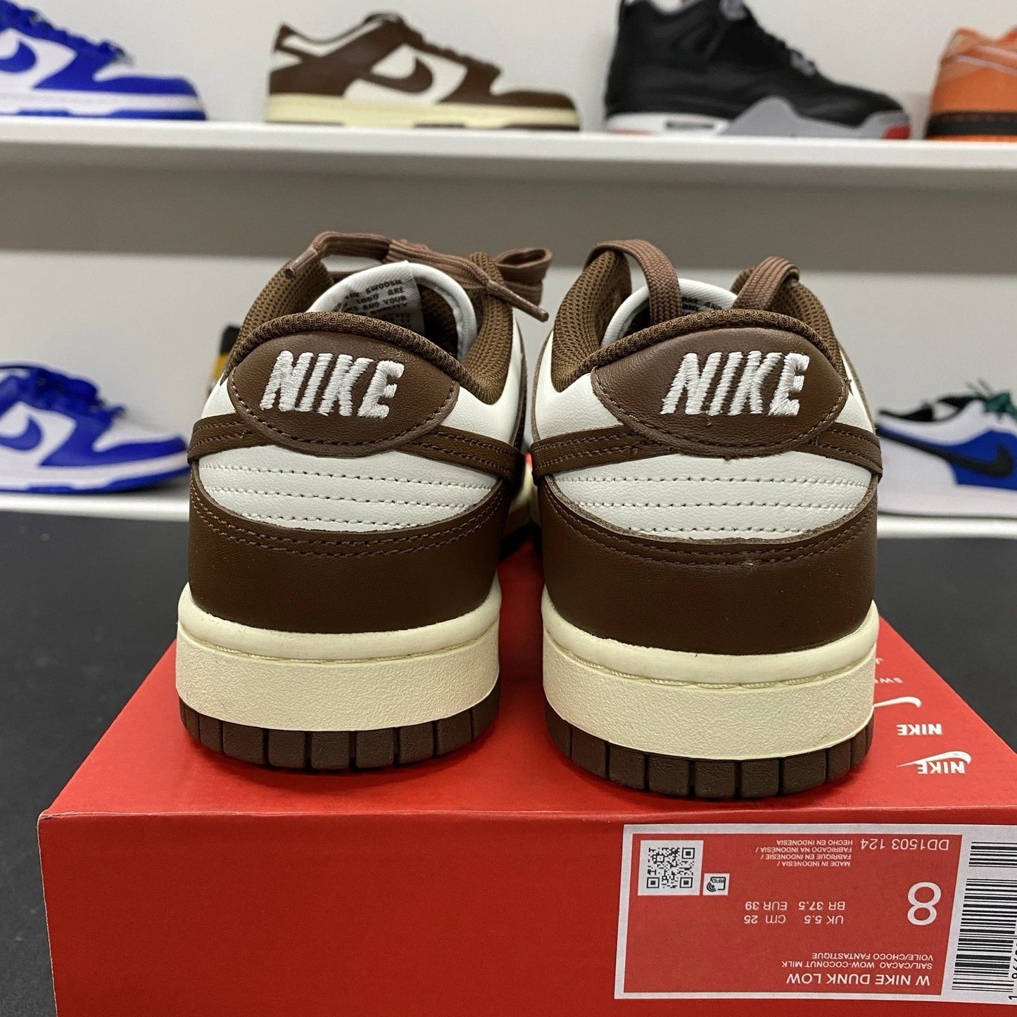 Nike Dunk Low Retro Cacao Wow Mocha Brown White DD1503-124 Women's Size 8