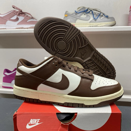 Nike Dunk Low Retro Cacao Wow Mocha Brown White DD1503-124 Women's Size 8W/6.5M
