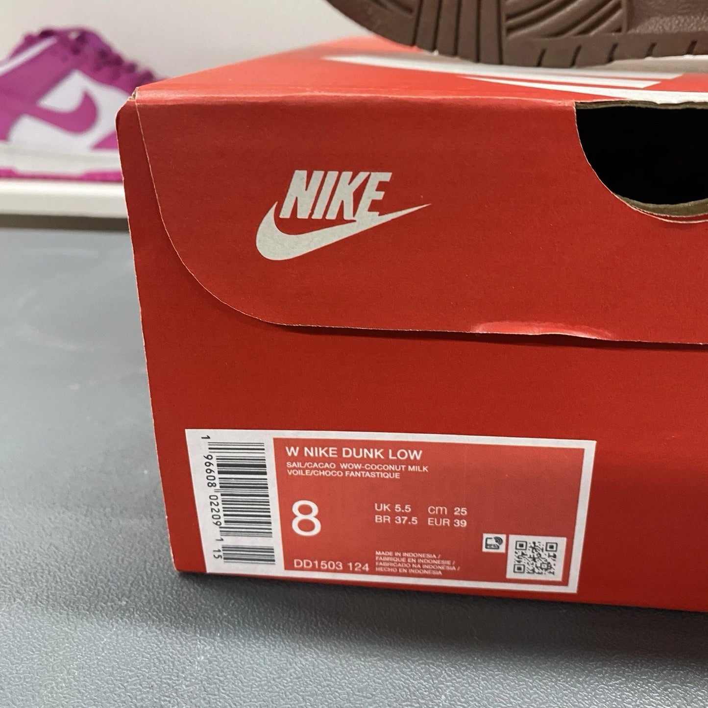 Nike Dunk Low Retro Cacao Wow Mocha Brown White DD1503-124 Women's Size 8W/6.5M