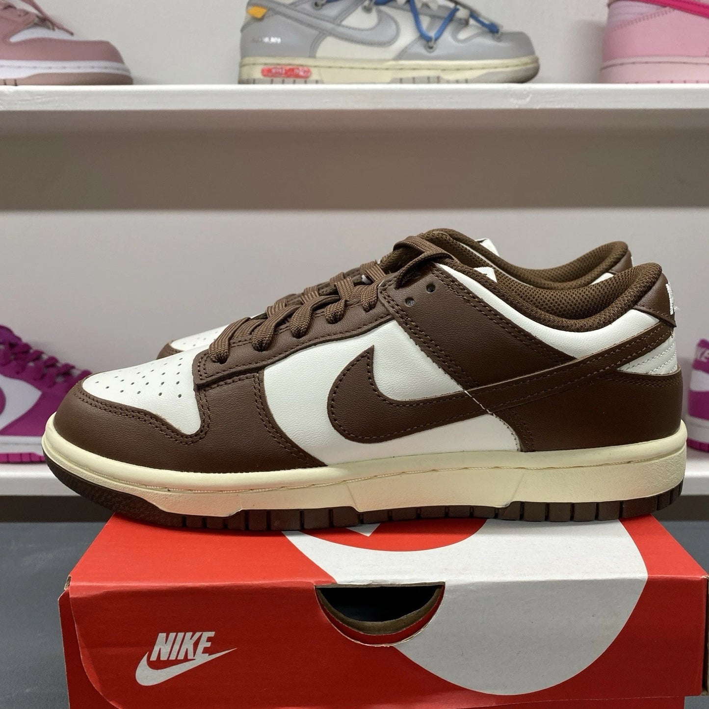 Nike Dunk Low Retro Cacao Wow Mocha Brown White DD1503-124 Women's Size 8W/6.5M