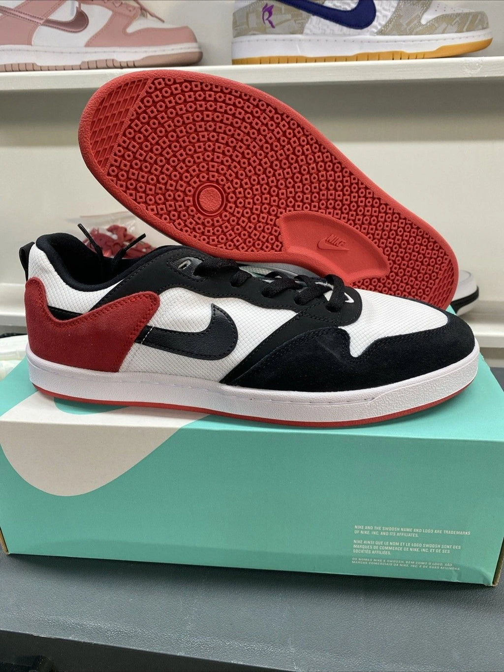Nike | Alleyoop SB White University Red | Size 10 | CJ0882-102 | New