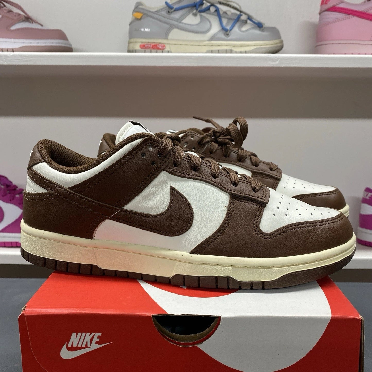 Nike Dunk Low Retro Cacao Wow Mocha Brown White DD1503-124 Women's Size 8W/6.5M