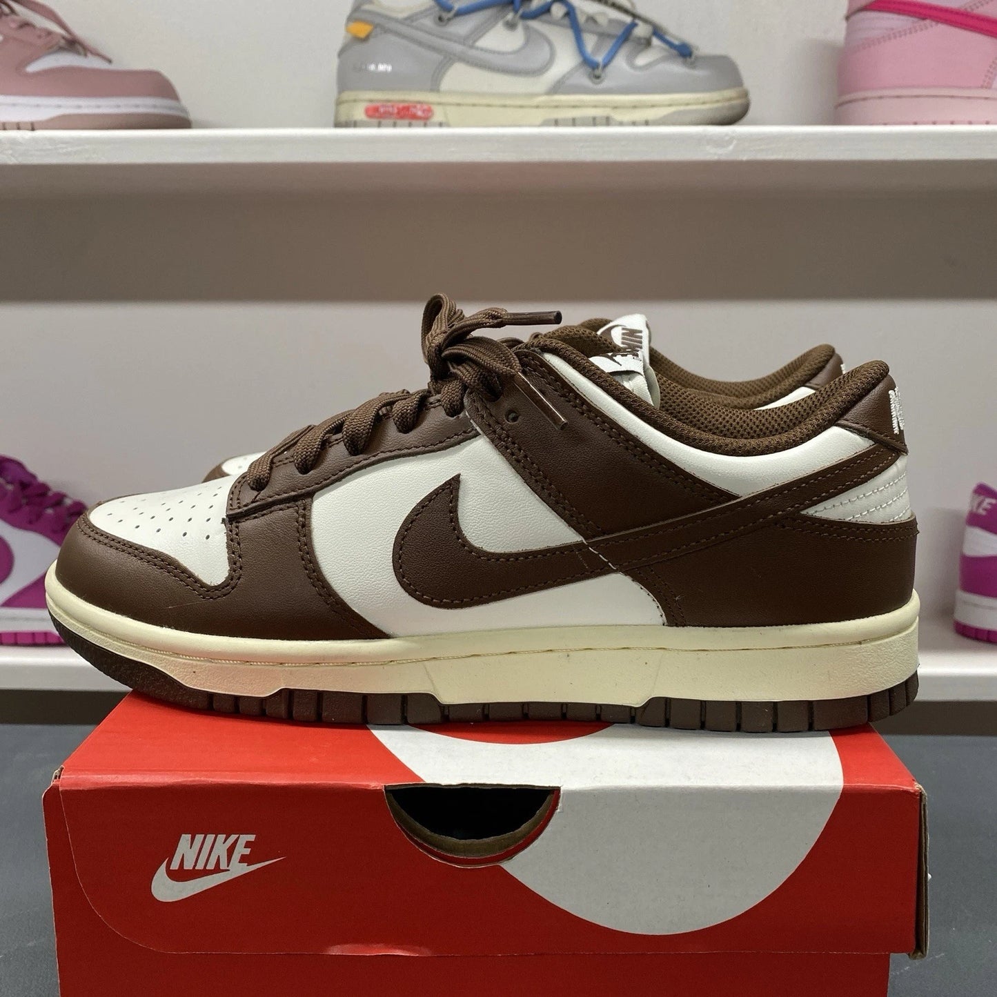 Nike Dunk Low Retro Cacao Wow Mocha Brown White DD1503-124 Women's Size 8W/6.5M