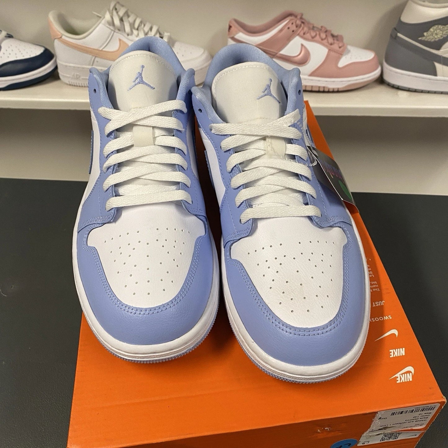 Air Jordan 1 Low Women's White Aluminum Size 12W