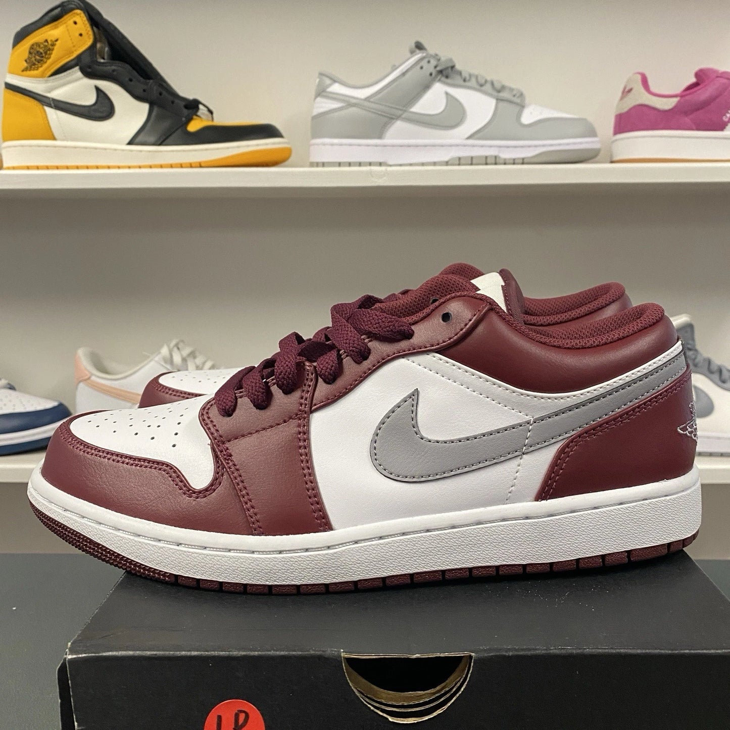 Air Jordan 1 Low White Bordeaux Size 10
